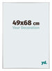Kent Alluminio Cornice 49x68cm Argento Lucente Davanti Dimensione | Yourdecoration.it