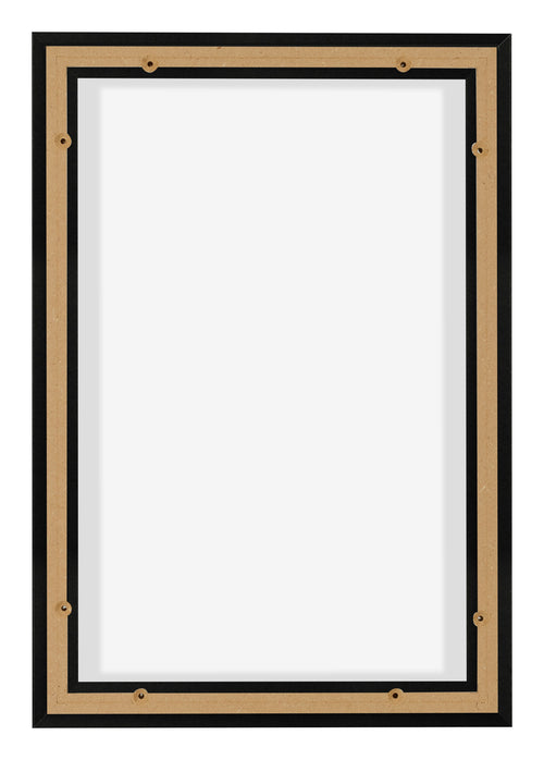 Lyon MDF Cornice a Cassetta 2 3 Nero Opaco Retro | Yourdecoration.it