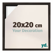 Lyon MDF Cornice a Cassetta 20x20cm Quercia Scura Davanti Dimensione | Yourdecoration.it
