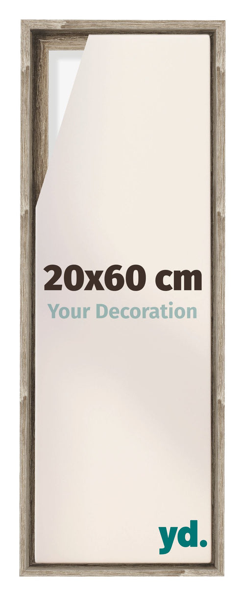 Lyon MDF Cornice a Cassetta 20x60cm Rovere Davanti Dimensione | Yourdecoration.it