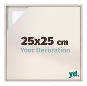 Lyon MDF Cornice a Cassetta 25x25cm White Wash Davanti Dimensione | Yourdecoration.it