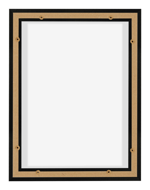 Lyon MDF Cornice a Cassetta 3 4 Nero Opaco Retro | Yourdecoration.it