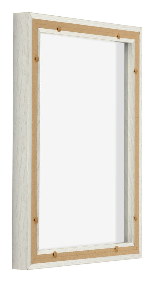Lyon MDF Cornice a Cassetta 3 4 White Wash Retro Obliquo | Yourdecoration.it