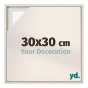 Lyon MDF Cornice a Cassetta 30x30cm White Wash Davanti Dimensione | Yourdecoration.it