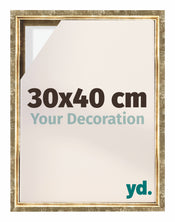 Lyon MDF Cornice a Cassetta 30x40cm Oro Antico Davanti Dimensione | Yourdecoration.it