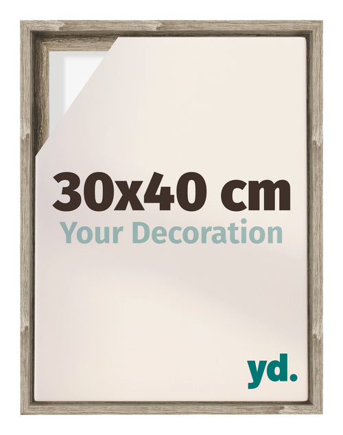 Lyon MDF Cornice a Cassetta 30x40cm Rovere Davanti Dimensione | Yourdecoration.it