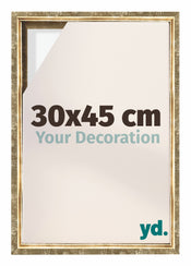 Lyon MDF Cornice a Cassetta 30x45cm Oro Antico Davanti Dimensione | Yourdecoration.it