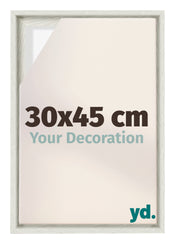 Lyon MDF Cornice a Cassetta 30x45cm White Wash Davanti Dimensione | Yourdecoration.it