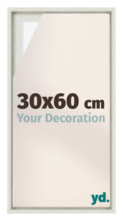 Lyon MDF Cornice a Cassetta 30x60cm White Wash Davanti Dimensione | Yourdecoration.it