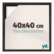 Lyon MDF Cornice a Cassetta 40x40cm Quercia Scura Davanti Dimensione | Yourdecoration.it