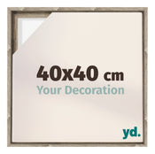 Lyon MDF Cornice a Cassetta 40x40cm Rovere Davanti Dimensione | Yourdecoration.it