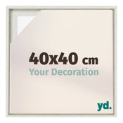 Lyon MDF Cornice a Cassetta 40x40cm White Wash Davanti Dimensione | Yourdecoration.it