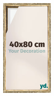 Lyon MDF Cornice a Cassetta 40x80cm Oro Antico Davanti Dimensione | Yourdecoration.it