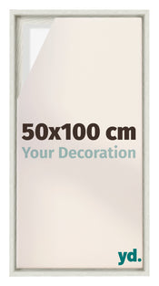 Lyon MDF Cornice a Cassetta 50x100cm White Wash Davanti Dimensione | Yourdecoration.it