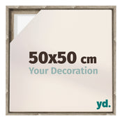 Lyon MDF Cornice a Cassetta 50x50cm Rovere Davanti Dimensione | Yourdecoration.it