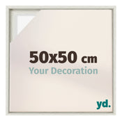 Lyon MDF Cornice a Cassetta 50x50cm White Wash Davanti Dimensione | Yourdecoration.it
