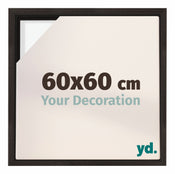 Lyon MDF Cornice a Cassetta 60x60cm Quercia Scura Davanti Dimensione | Yourdecoration.it