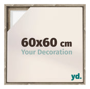 Lyon MDF Cornice a Cassetta 60x60cm Rovere Davanti Dimensione | Yourdecoration.it