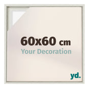 Lyon MDF Cornice a Cassetta 60x60cm White Wash Davanti Dimensione | Yourdecoration.it