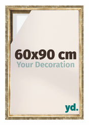 Lyon MDF Cornice a Cassetta 60x90cm Oro Antico Davanti Dimensione | Yourdecoration.it
