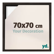 Lyon MDF Cornice a Cassetta 70x70cm Quercia Scura Davanti Dimensione | Yourdecoration.it