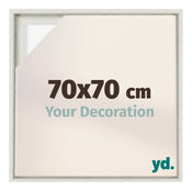 Lyon MDF Cornice a Cassetta 70x70cm White Wash Davanti Dimensione | Yourdecoration.it