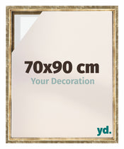 Lyon MDF Cornice a Cassetta 70x90cm Oro Antico Davanti Dimensione | Yourdecoration.it