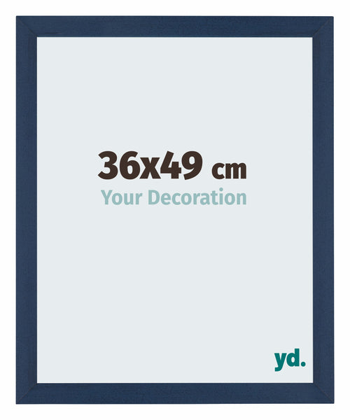 Mura MDF Cornice 36x49cm Azul Oscuro Barrido Davanti Dimensione | Yourdecoration.it
