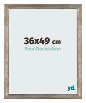 Mura MDF Cornice 36x49cm Metal Vintage Davanti Dimensione | Yourdecoration.it