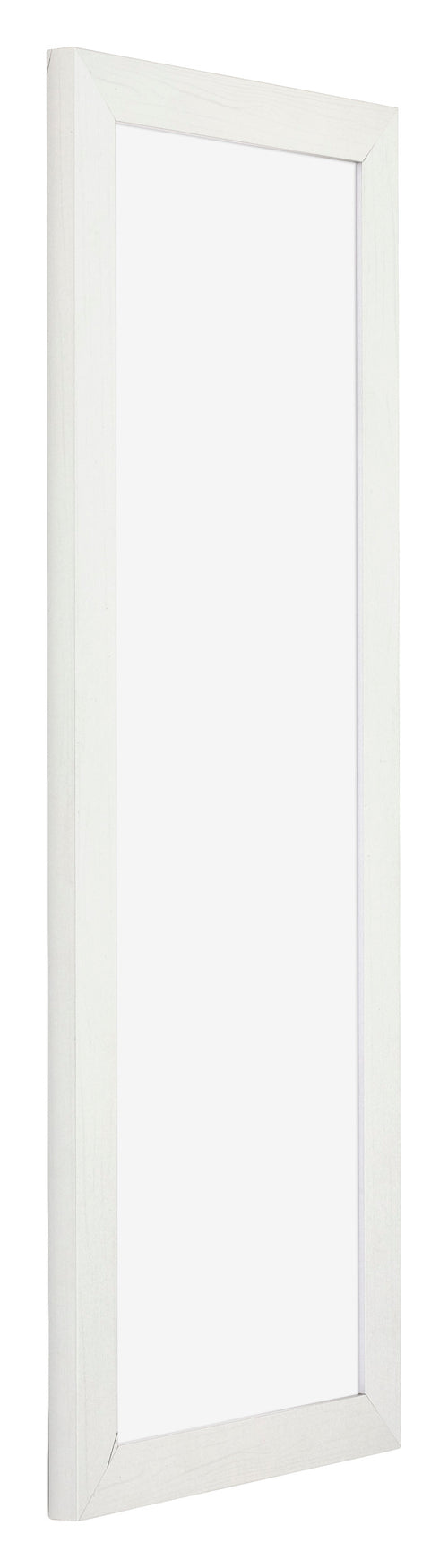 Mura MDF Cornice 37 5x98cm Bianco Spazzato Davanti Obliquo | Yourdecoration.it