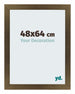 Mura MDF Cornice 48x64cm Bronzo Decorativo Davanti Dimensione | Yourdecoration.it