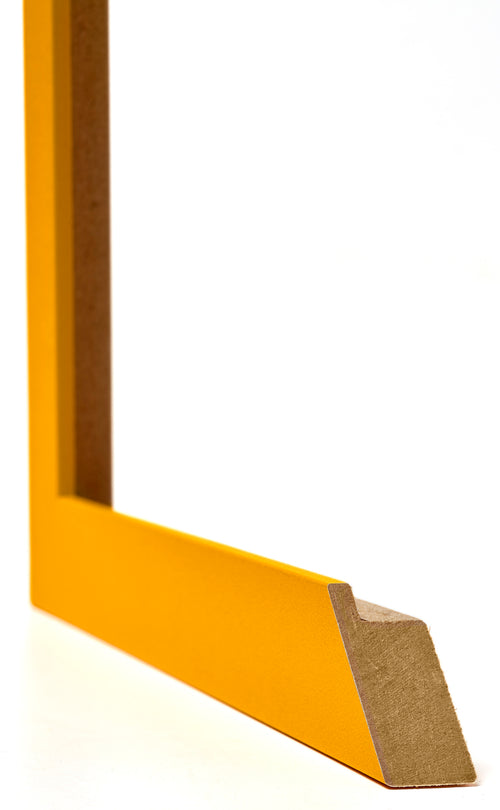 Mura MDF Cornice 50x50cm Giallo Dettaglio Intersezione | Yourdecoration.it