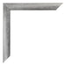 Mura MDF Cornice 50x50cm Grigio Spazzato Dettaglio Angolo | Yourdecoration.it