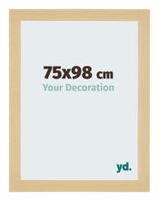 Mura MDF Cornice 75x98cm Acero Decorativo Davanti Dimensione | Yourdecoration.it