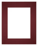 Passepartout Dimensione Cornice 20x25 cm - Formato Immagine 13x18 cm - Vino Rosso