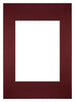 Passepartout Dimensione Cornice 20x28 cm - Formato Immagine 13x18 cm - Vino Rosso