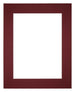 Passepartout Dimensione Cornice 24x30 cm - Formato Immagine 13x18 cm - Vino Rosso