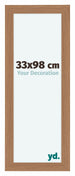 Como MDF Cornice 33x98cm Noce Chiaro Davanti Dimensione | Yourdecoration.it
