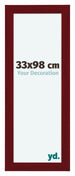 Como MDF Cornice 33x98cm Vino Rosso Spazzato Davanti Dimensione | Yourdecoration.it