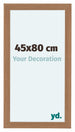 Como MDF Cornice 45x80cm Noce Chiaro Davanti Dimensione | Yourdecoration.it