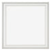 Cornice 20x20cm Bianco Spazzato MDF Lazio Davanti | Yourdecoration.it