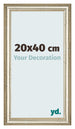 Cornice 20x40cm Lucentezza Metallica MDF Lazio Davanti Dimensione | Yourdecoration.it