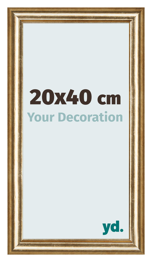 Cornice 20x40cm Oro Antico MDF Lazio Davanti Dimensione | Yourdecoration.it