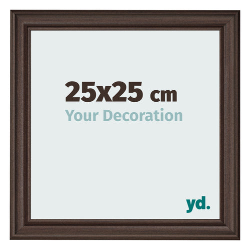Cornice 25x25cm Quercia Scura MDF Lazio Davanti Dimensione | Yourdecoration.it