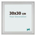 Cornice 30x30cm Argento Opaco MDF Lazio Davanti Dimensione | Yourdecoration.it
