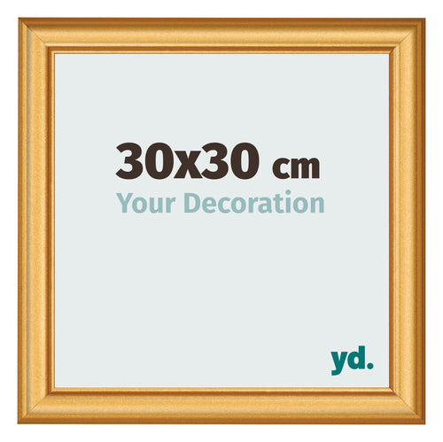 Cornice 30x30cm Oro Opaco MDF Lazio Davanti Dimensione | Yourdecoration.it