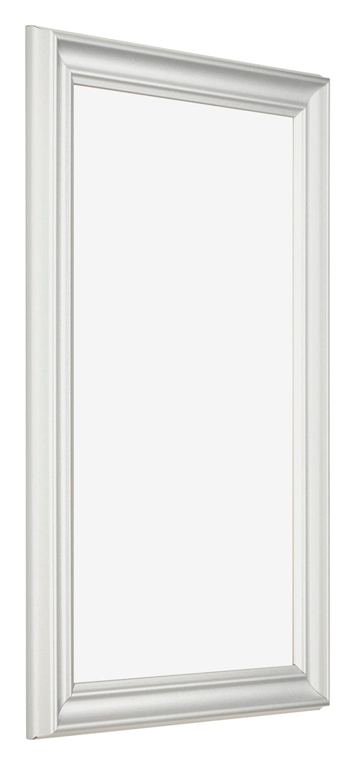 Cornice 30x50cm Bianco Spazzato MDF Lazio Davanti Obliquo | Yourdecoration.it