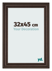 Cornice 32x45cm Quercia Scura MDF Lazio Davanti Dimensione | Yourdecoration.it