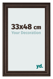 Cornice 33x48cm Quercia Scura MDF Lazio Davanti Dimensione | Yourdecoration.it