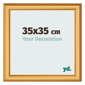 Cornice 35x35cm Oro Opaco MDF Lazio Davanti Dimensione | Yourdecoration.it